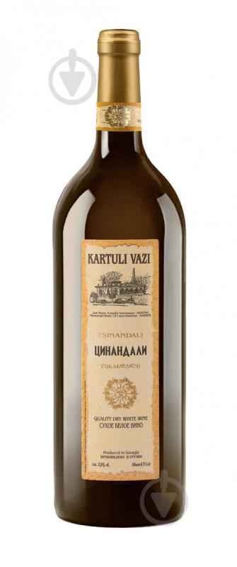 Вино Kartuli Vazi Цинандалі біле сухе 12% 1,5 л - фото 1