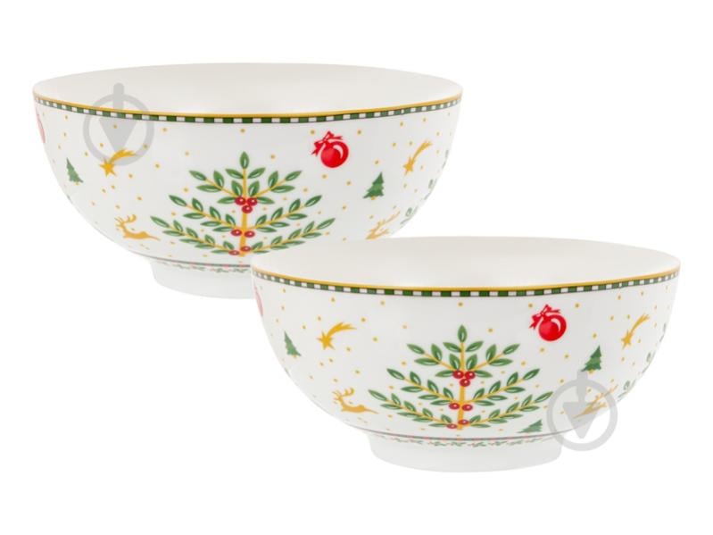 Набір салатників Lefard Різдвяна колекція 15 см 2 шт. 924-831 - фото 1 Набір салатників Lefard Різдвяна колекція 15 см 2 шт. 924-831 - фото 1