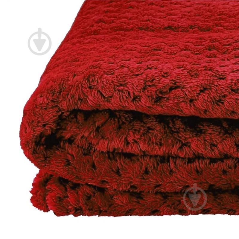 Плед флисовый Diamond 130x180 см красный Soft Me - фото 2