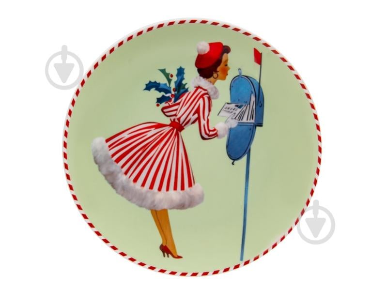 Набір тарілок обідніх Lefard Miss Christmas Green 20,5 см 2 шт. 924-890 - фото 3 Набір тарілок обідніх Lefard Miss Christmas Green 20,5 см 2 шт. 924-890 - фото 3