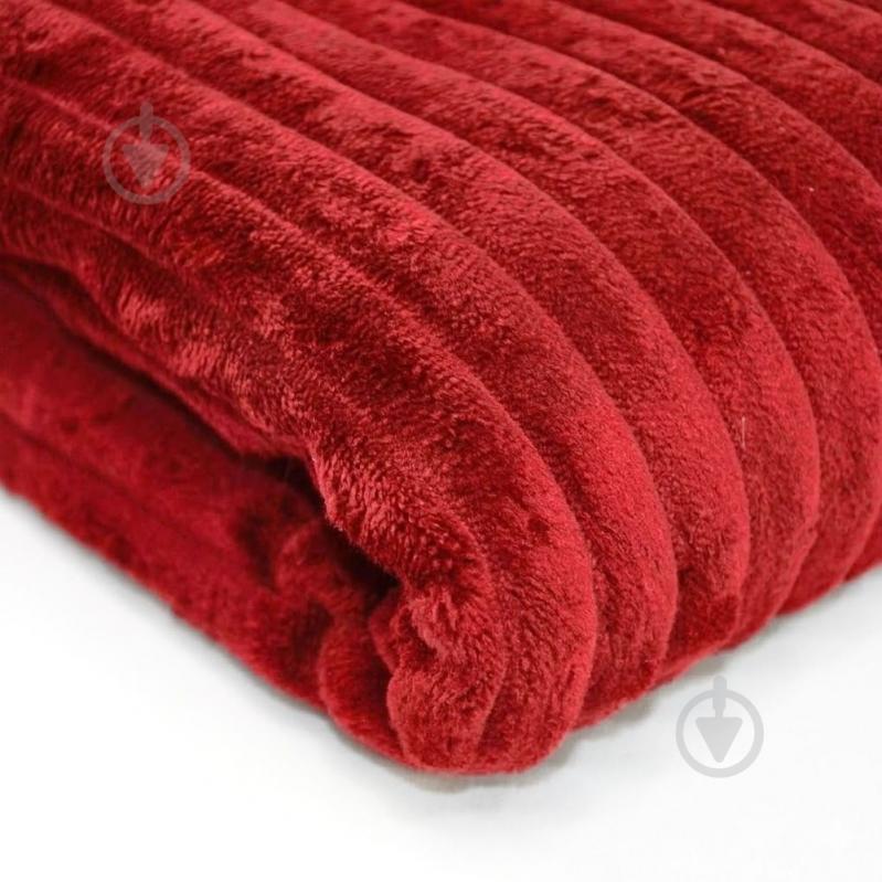 Плед флисовый Line 130x180 см красный Soft Me - фото 2
