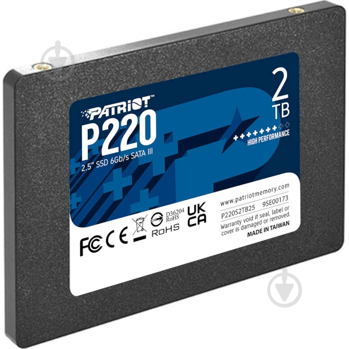 SSD-накопитель Patriot P220 2000GB 2,5" SATA III TLC (P220S2TB25) - фото 3