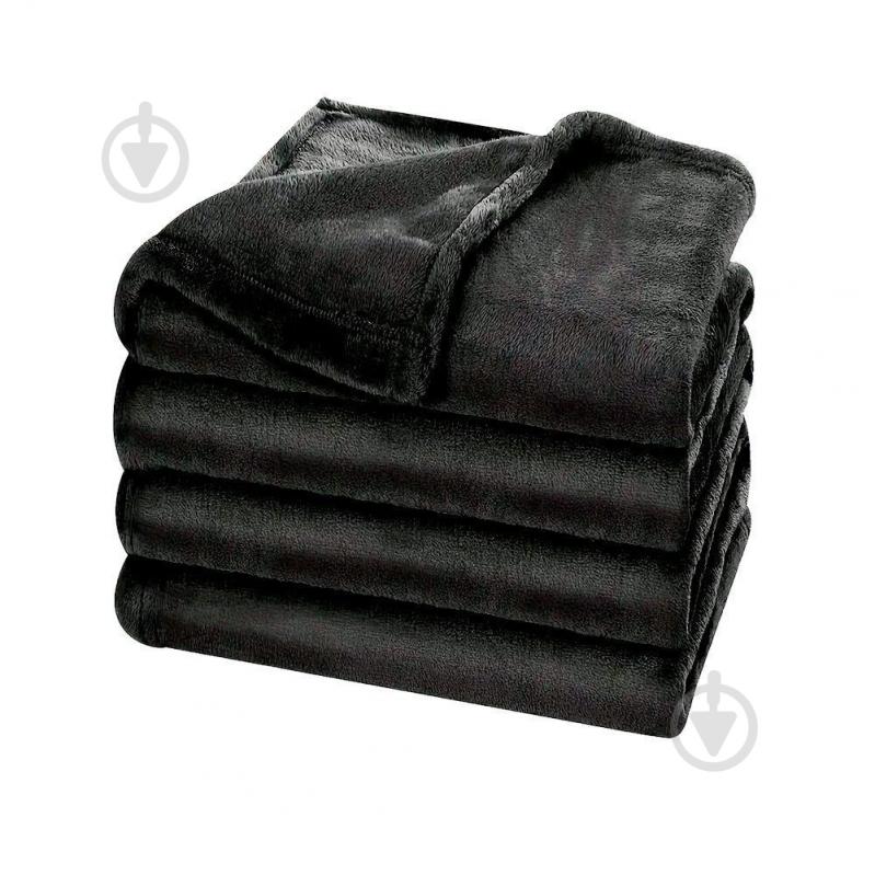 Плед флісовий Fancy 130x180 см чорний Soft Me - фото 4