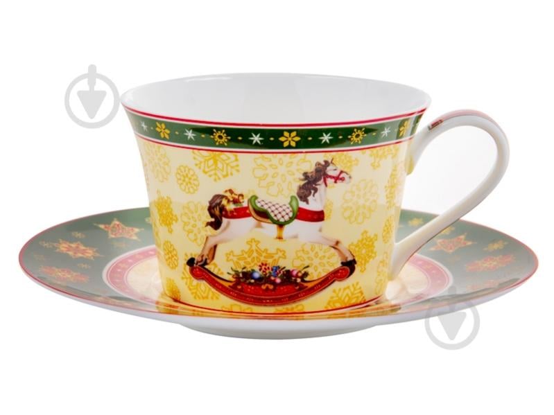 Чашка с блюдцем Lefard Christmas Collection 180 мл 986-142 - фото 1 Чашка с блюдцем Lefard Christmas Collection 180 мл 986-142 - фото 1