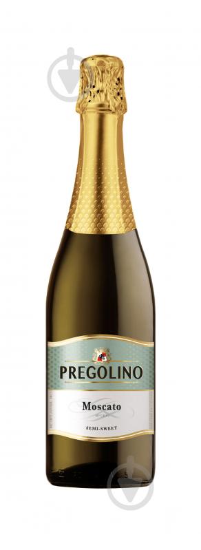 Напій на основі вина Pregolino Moscato білий напівсолодкий 5-8.5% 0,75 л - фото 1