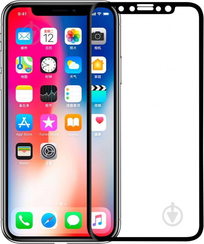 Защитное стекло Nillkin 3D CP+MAX (356377) iPhone X - фото 1