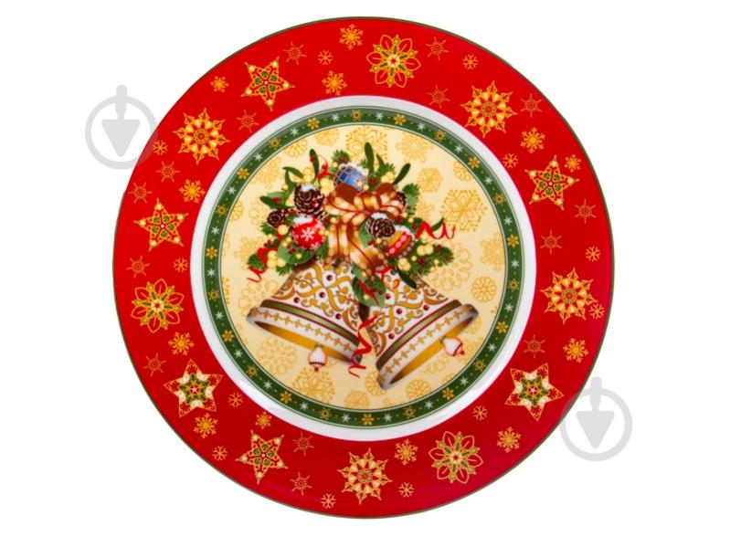 Тарелка подставная Lefard Christmas Collection Red 26 см 986-136 - фото 1