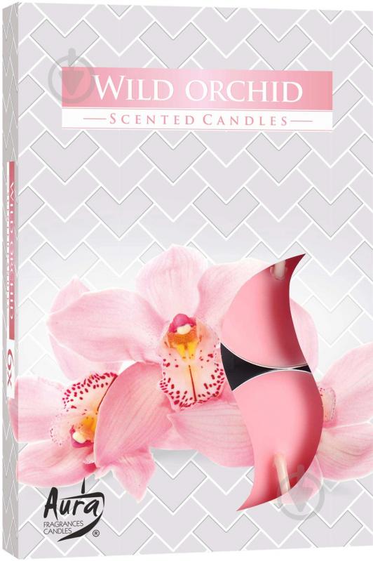 Набір свічок ароматичних Bispol Орхідея - фото 1 Набір свічок ароматичних Bispol Орхідея - фото 1