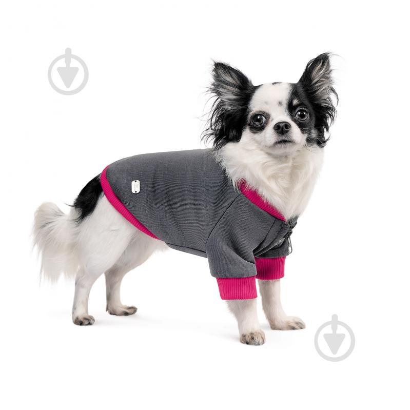 Толстовка Pet Fashion Bim XS серый с розовым - фото 2