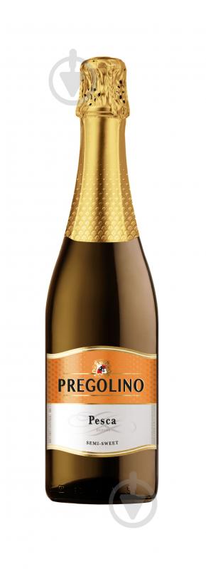 Напій на основі вина Pregolino Pesca білий напівсолодкий 5-8.5% 0,75 л - фото 1