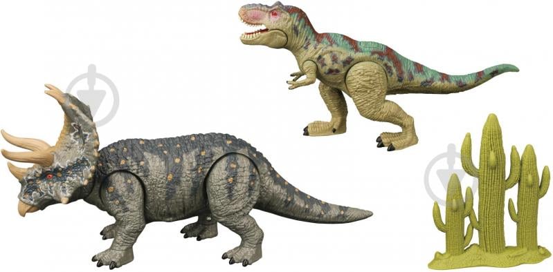 Игровой набор ZHONGJIE Трицератопс и Тиранозавр Q9899-F40 A - фото 1 Игровой набор ZHONGJIE Трицератопс и Тиранозавр Q9899-F40 A - фото 1