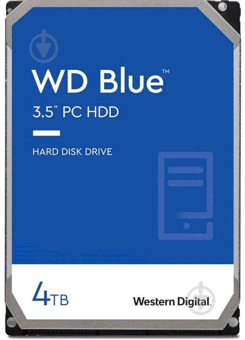 Жесткий диск WD Blue 4 ТБ 3,5" SATA (WD40EZAX) - фото 1