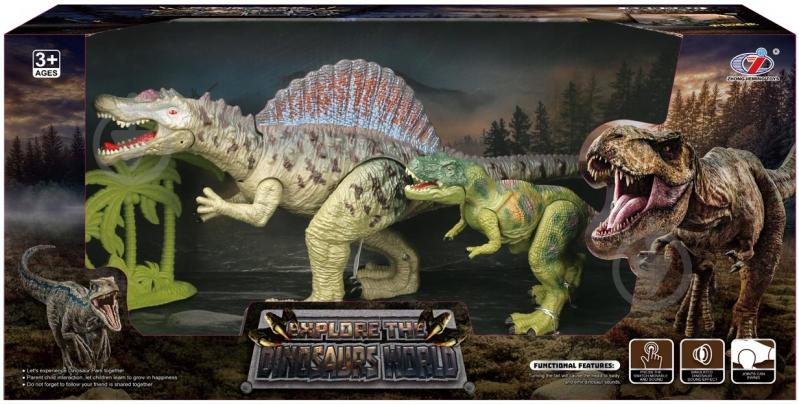 Игровой набор ZHONGJIE Спинозавр и Тиранозавр Q9899-F40 B - фото 2 Игровой набор ZHONGJIE Спинозавр и Тиранозавр Q9899-F40 B - фото 2