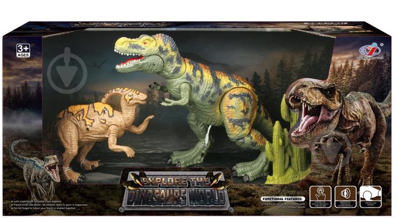 Игровой набор ZHONGJIE Тиранозавр и Паразауролоф Q9899-F41 A - фото 2 Игровой набор ZHONGJIE Тиранозавр и Паразауролоф Q9899-F41 A - фото 2