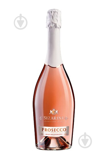 Вино ігристе Sizarini Prosecco Rose DOC Millesimato Extra рожеве екстрасухе 0,75 л - фото 1