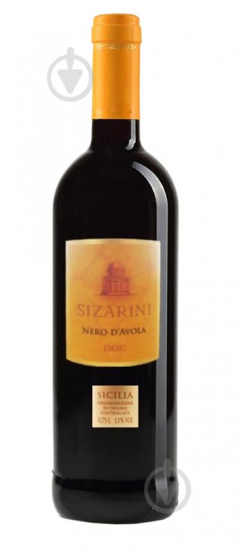 Вино Sizarini Nero D'Avola DOC червоне сух 0,75 л - фото 1