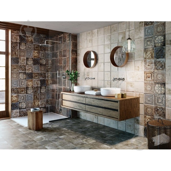 Плитка Mainzu Tin-Tile Rusty Nero 20x20 см - фото 4