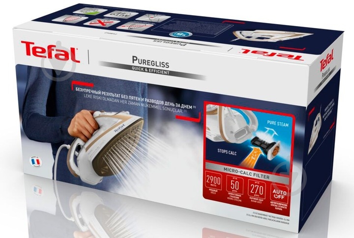 Утюг Tefal PUREGLISS Coppertinto & White FV8042E0 - фото 12