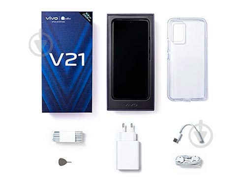 Смартфон Vivo V21 8/128GB dusk blue - фото 14