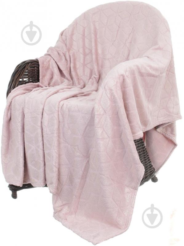 Плед Basic Shine Rhombus 160x200 см розовый La Nuit - фото 1