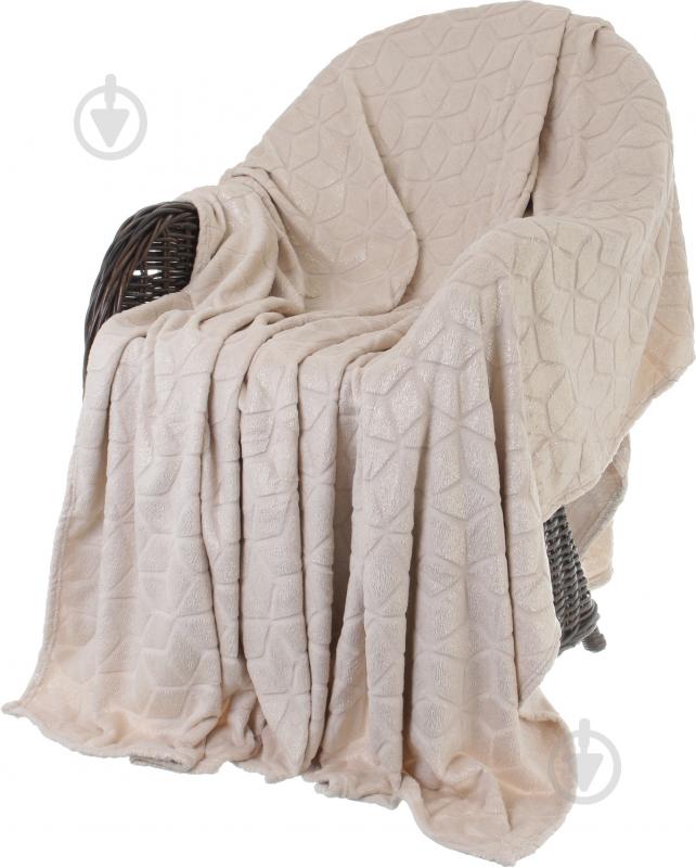 Плед Basic Shine Rhombus 200x220 см айвори La Nuit - фото 1 Плед Basic Shine Rhombus 200x220 см айвори La Nuit - фото 1