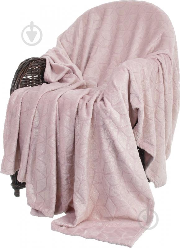 Плед Basic Shine Rhombus 200x220 см розовый La Nuit - фото 1