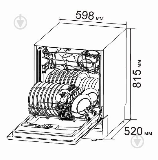 Встраиваемая посудомоечная машина PRIME Technics PDW 60125 BI - фото 8