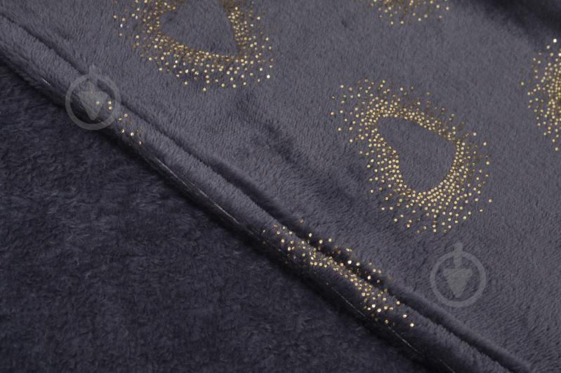 Плед Basic Shine Hearts 160x200 см синий La Nuit - фото 3