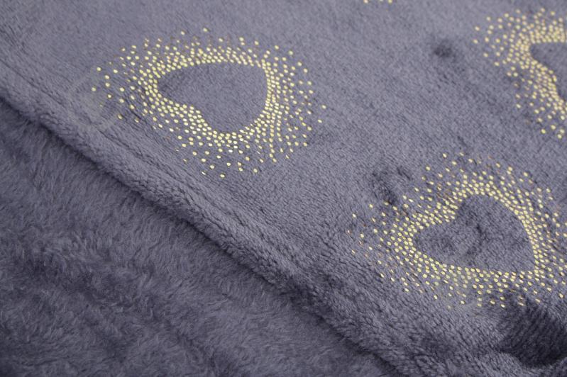 Плед Basic Shine Hearts 200x220 см синий La Nuit - фото 3