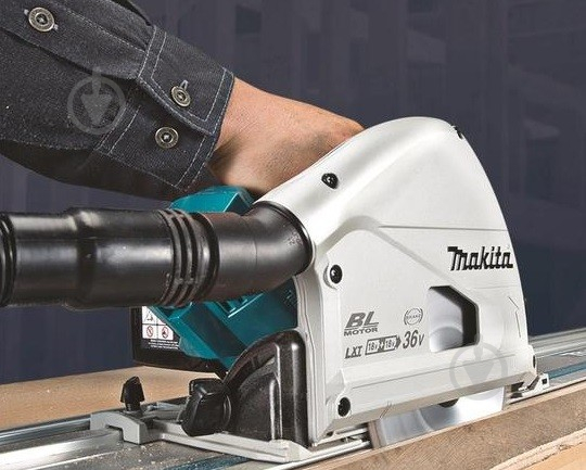 Пилка дискова Makita акумуляторна заглибна DSP601ZU - фото 4