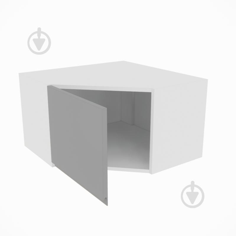 Шкаф Влада (А 60х60 (320)левая) серый бархат/белый Світ Меблів - фото 2 Шкаф Влада (А 60х60 (320)левая) серый бархат/белый Світ Меблів - фото 2