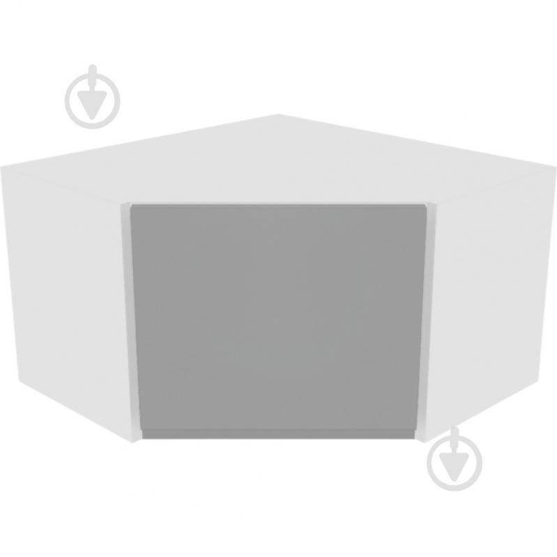 Шкаф Влада (А 60х60 (320)левая) серый бархат/белый Світ Меблів - фото 1 Шкаф Влада (А 60х60 (320)левая) серый бархат/белый Світ Меблів - фото 1