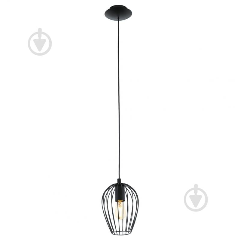Подвес Eglo 49477 Newtown 1x60 Вт E27 черный - фото 1