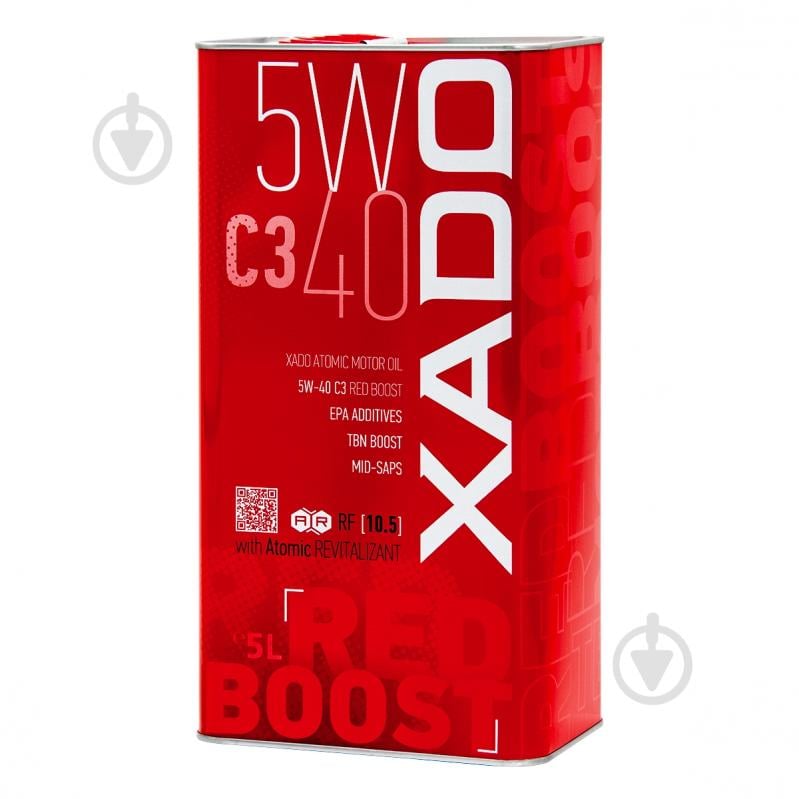 Моторна олива синтетична XADO Atomic Oil C3 RED BOOST 5W-40 5 л (XA 26322) - фото 3