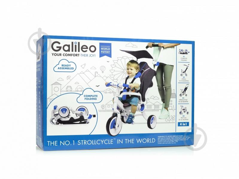 УЦІНКА! Велосипед-коляска Galileo дитячий STROLLCYCLE G-1001-B (УЦ №22) - фото 24