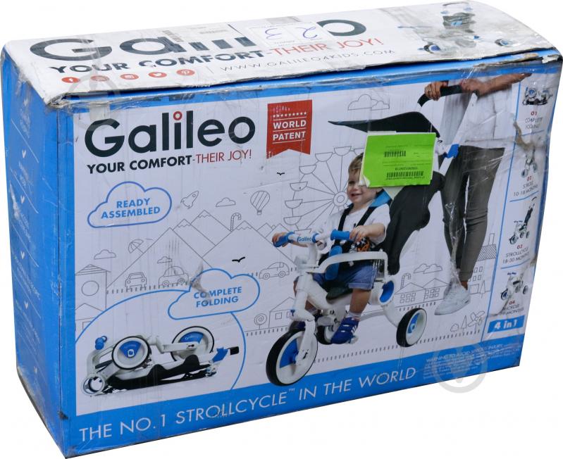 УЦІНКА! Велосипед-коляска Galileo дитячий STROLLCYCLE G-1001-B (УЦ №22) - фото 46