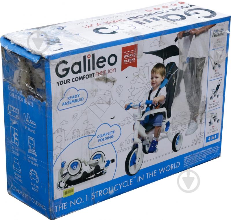 УЦІНКА! Велосипед-коляска Galileo дитячий STROLLCYCLE G-1001-B (УЦ №22) - фото 47