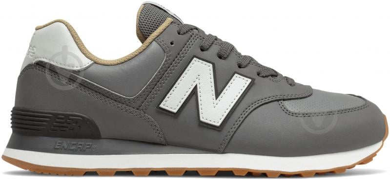 Кроссовки мужские демисезонные New Balance U574VR2 р.45 темно-серые - фото 1