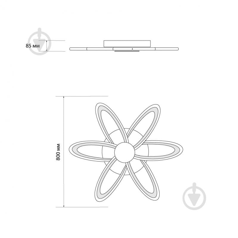 Люстра світлодіодна Светкомплект ACR Deco-6FL 144 Вт білий - фото 7
