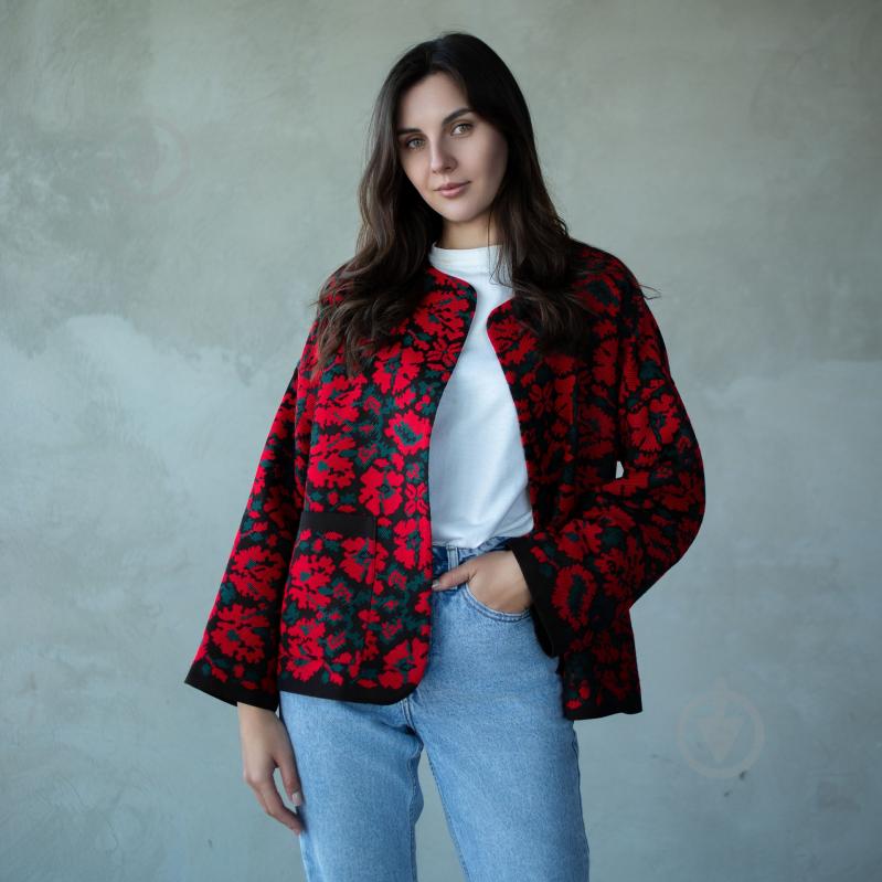 Жакет Едельвіка 445-25/00 р.34 чорний із червоним - фото 3 Жакет Едельвіка 445-25/00 р.34 чорний із червоним - фото 3