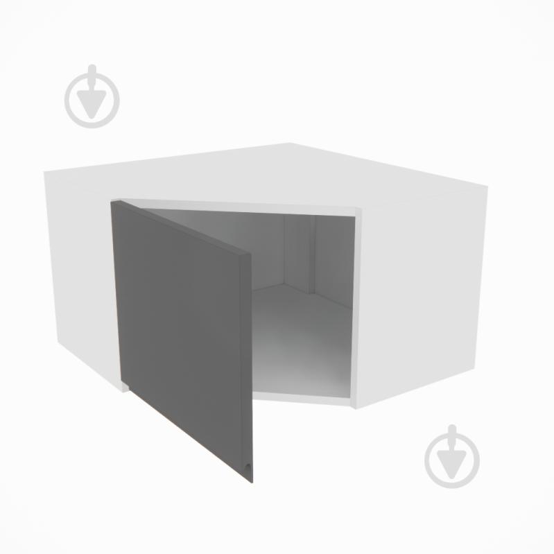 Шкаф Влада (А 60х60 (320)левая) графит/белый Світ Меблів - фото 2 Шкаф Влада (А 60х60 (320)левая) графит/белый Світ Меблів - фото 2