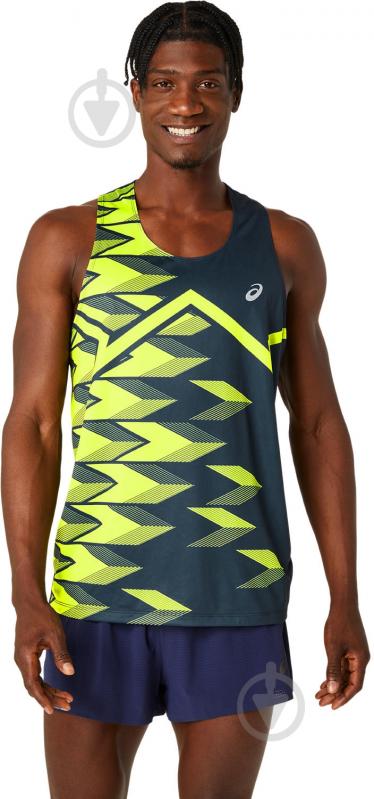 Майка Asics LIGHT GRAPHIC SINGLET 2011D123-400 р.M синий - фото 1