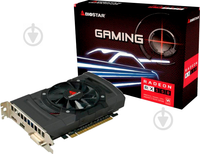 Відеокарта Biostar AMD Radeon RX550 VA5505RF41 4GB GDDR5 128bit (RX550-4GB) - фото 1