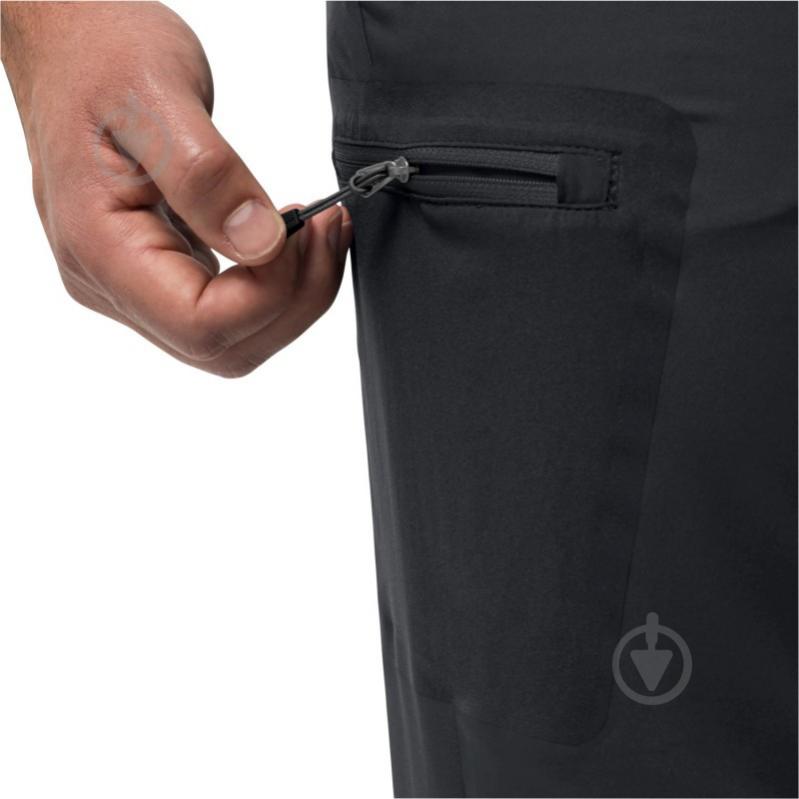 Штани Jack Wolfskin ACTIVE TRACK PANT M 1508251_6350 р. 52 чорний - фото 3