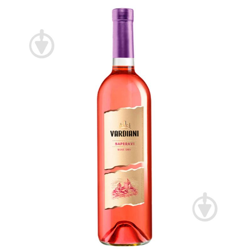 Вино Vardiani Сапераві рожеве сухе 9.5-14% 0,75 л - фото 1