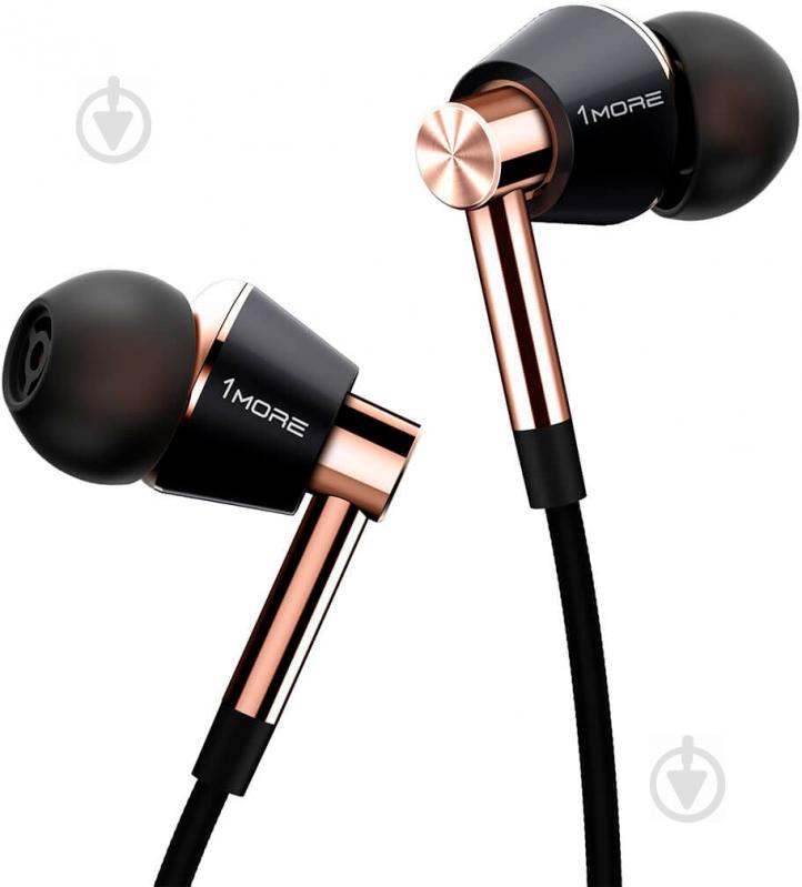 Гарнитура 1More Triple Driver In-Ear Headphones gold - фото 1