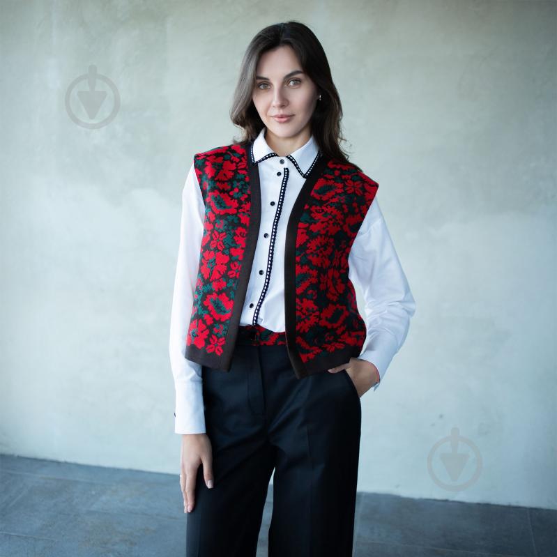 Жилет Эдельвика 446-25/00 р.XS черный с красным - фото 1 Жилет Эдельвика 446-25/00 р.XS черный с красным - фото 1