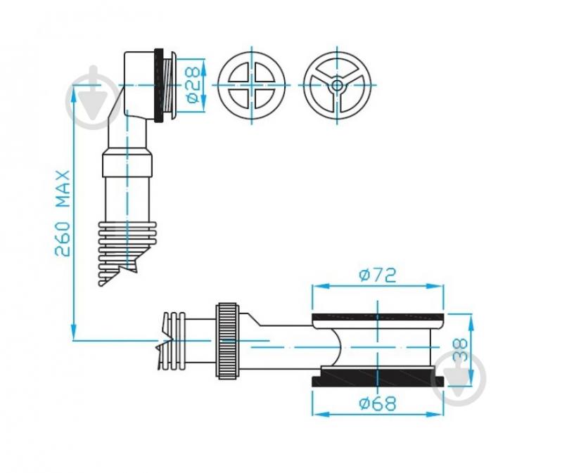 Перелив Plast Brno EDL0030 - фото 2