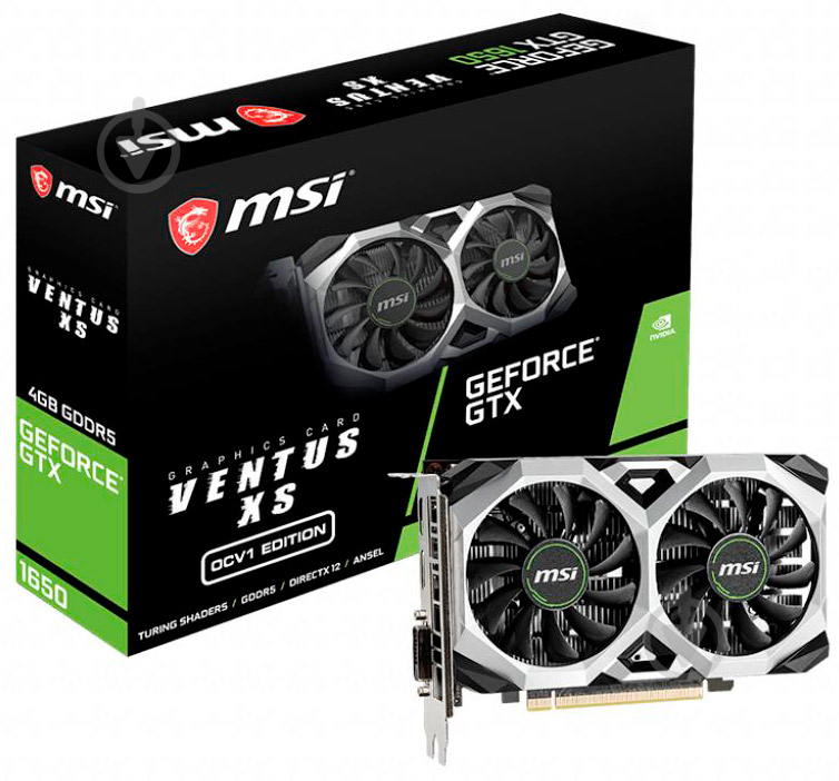 Видеокарта MSI Ventus XS OCV1 4GB GDDR5 128bit (GF GTX1650VENTXS 4GOCV1) - фото 5