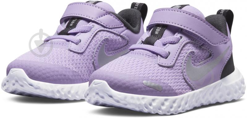 Кросівки для дівчаток Nike REVOLUTION 5 (TDV) BQ5673-509 р.18,5 бузкові - фото 1 Кросівки для дівчаток Nike REVOLUTION 5 (TDV) BQ5673-509 р.18,5 бузкові - фото 1